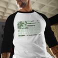 Dad Grandpa Great Grandpa Veteran Fathers Day Great Grandpa Men Baseball Raglan Shirt