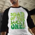 Dad Of The Lucky One Saint Patrick's Day Children Birthday Men Baseball Raglan Shirt