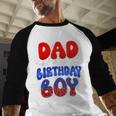 Dad And Mom Birthday Boy Spider Family Matching Men Baseball Raglan Shirt