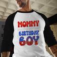 Dad And Mom Mommy Birthday Boy Spider Family Matching Men Baseball Raglan Shirt