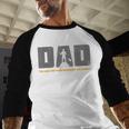 Dad Paddleboarder On SUP Paddle Board Dad Standup Paddling Men Baseball Raglan Shirt