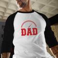Dad Pit Crew Birthday Party Race Car Racing Family Matching Men Baseball Raglan Shirt