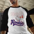 Dad Rookie Of Year 1st Birthday Baseball Theme Matching Men Baseball Raglan Shirt