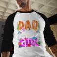 Dad Under Sea Birthday Party Girls Ocean Sea Animals Themed Men Baseball Raglan Shirt