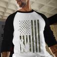 Dad And Son Duck Hunting Father And Son Matching Hunting Men Baseball Raglan Shirt