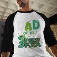 Dad Of The Three Rex Birthday Dinosaur Family Matching Men Baseball Raglan Shirt Dad Of The Three Rex Birthday Dinosaur Family Matching Men Baseball Raglan Shirt