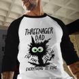 Dad Threenager Dad Daddy Of A Threenager Men Baseball Raglan Shirt Dad Threenager Dad Daddy Of A Threenager Men Baseball Raglan Shirt