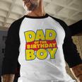 Dad Of The Toy Birthday Boy Story Theme B-Day Men Baseball Raglan Shirt