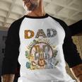 Dad Of The Two Wild Animal Safari 2Nd Birthday Party Men Baseball Raglan Shirt