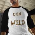 Dad Of The Wild One Zoo Themed 1st Birthday Party Men Baseball Raglan Shirt