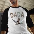 Dada Duck Hunting One Lucky Duck 1st Birthday Family Party Men Baseball Raglan Shirt