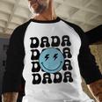 Dada One Happy Dude 1st Birthday Family Matching Men Baseball Raglan Shirt
