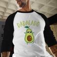 Dadacado Cute Daddy Avocado Pregnant Dad Father Day Men Baseball Raglan Shirt
