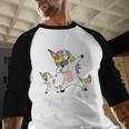 Dadacorn Shirt Unicorn Dad And Baby Best Father Men Baseball Raglan Shirt
