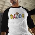 Daddy 1st Birthday Cowboy Western Daddy Birthday Boy Men Baseball Raglan Shirt