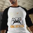 Daddy Again Leveled Up To Dad Of 2 Gamer Dad Level Unlocked Men Baseball Raglan Shirt Daddy Again Leveled Up To Dad Of 2 Gamer Dad Level Unlocked Men Baseball Raglan Shirt
