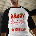 Daddy Of The Berry First Birthday Of Girl Strawberry Men Baseball Raglan Shirt