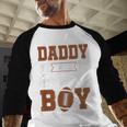 Daddy Of The Birthday Boy Football Party Family Matching Men Baseball Raglan Shirt