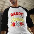 Daddy Of The Birthday Boy Matching Dad Son Family Birthday Men Baseball Raglan Shirt