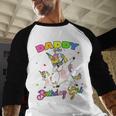 Daddy Of The Birthday Girl Dabbing Unicorn Princess And Dad Men Baseball Raglan Shirt