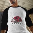 Daddy Bug Ladybug Lover Cute Dad Small Men Baseball Raglan Shirt