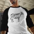 Daddy Cow For Dad's Who Lover Cows Men Baseball Raglan Shirt