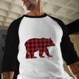 Daddy Dad Bear Pajama Red Buffalo Xmas Family Christmas Men Baseball Raglan Shirt Daddy Dad Bear Pajama Red Buffalo Xmas Family Christmas Men Baseball Raglan Shirt
