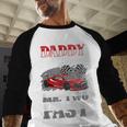 Daddy Of Mr Two Fast Two Fast 2 Curious 2nd Birthday Men Baseball Raglan Shirt