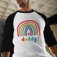 Daddy Rainbow For Women Men Family Matching Birthday Men Baseball Raglan Shirt