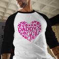 Daddy's Girl Father's Day Idea For a New Dad Men Baseball Raglan Shirt