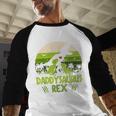 Daddysaurus Rex 2 Kids Sunset Tshirt For Fathers Day Men Baseball Raglan Shirt Daddysaurus Rex 2 Kids Sunset Tshirt For Fathers Day Men Baseball Raglan Shirt