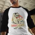Daddysaurus Shirt T-Rex Dad Dinosaur Men Baseball Raglan Shirt