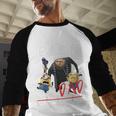 Despicable Me Minions Father's Day World's Best Dad Villain Men Baseball Raglan Shirt