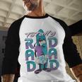 Disney Goofy Totally Rad Dad Father’s Day Surfing Distressed Men Baseball Raglan Shirt