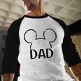 Disney Mickey And Friends Dad Mickey Ears Outline Logo Men Baseball Raglan Shirt Disney Mickey And Friends Dad Mickey Ears Outline Logo Men Baseball Raglan Shirt