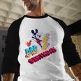 Disney Mickey Mouse Family Star Dad Of The Birthday Boy Men Baseball Raglan Shirt
