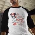 Disney Minnie Mouse Mermaid Dad Of The Birthday Girl Men Baseball Raglan Shirt