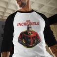 Disney Pixar The Incredibles 2 Mr Incredible Vintage Dad Men Baseball Raglan Shirt