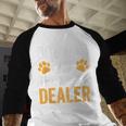 Dog Dad The Man The Myth The Snack Dealer Men Baseball Raglan Shirt Dog Dad The Man The Myth The Snack Dealer Men Baseball Raglan Shirt