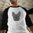 The Dogfather French Bulldog Dad Frenchie Papa T-Shirt Small Men Baseball Raglan Shirt