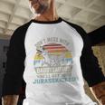 Don't Mess With DaddysaurusRex Daddy Saurus Dinosaur Men Men Baseball Raglan Shirt
