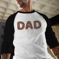 Donut Dad Donut Lover Father's Day For Dad Men Baseball Raglan Shirt