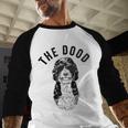The Dood Bernedoodle Mom Doodle Dog Dad Men Baseball Raglan Shirt