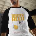 Drink Beer & Hang With My Frenchie French Bulldog Dad For Men Women Men Baseball Raglan Shirt