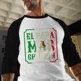 El Papa Mas Chingon Best Mexican Great Dad Men Baseball Raglan Shirt