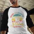 Father Daughter Fishing Partner For Life Retro Matching Dad Men Baseball Raglan Shirt