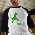Father's Day Idea Daddysaurus Rex T-Shirt Men Baseball Raglan Shirt