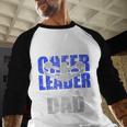 My Favorite Cheerleader Calls Me Dad Cheer Dad Fathers Day Men Baseball Raglan Shirt