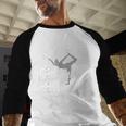 My Favorite Gymnast Calls Me Dad Mat Sports Gymnastics Men Baseball Raglan Shirt