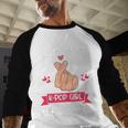 My Favorite K-Pop Girl Calls Me Dad K-Pop Girl Men Baseball Raglan Shirt
